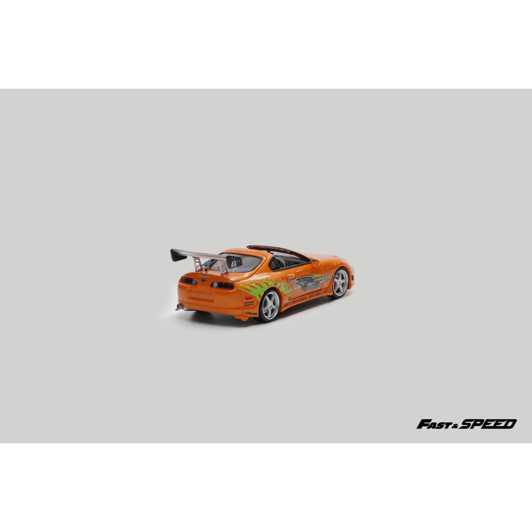 Fast & Speed 1:64 Toyota Supra A80 Targa Bomex Orange Fast & Furious - FS-SUPRA-WOF