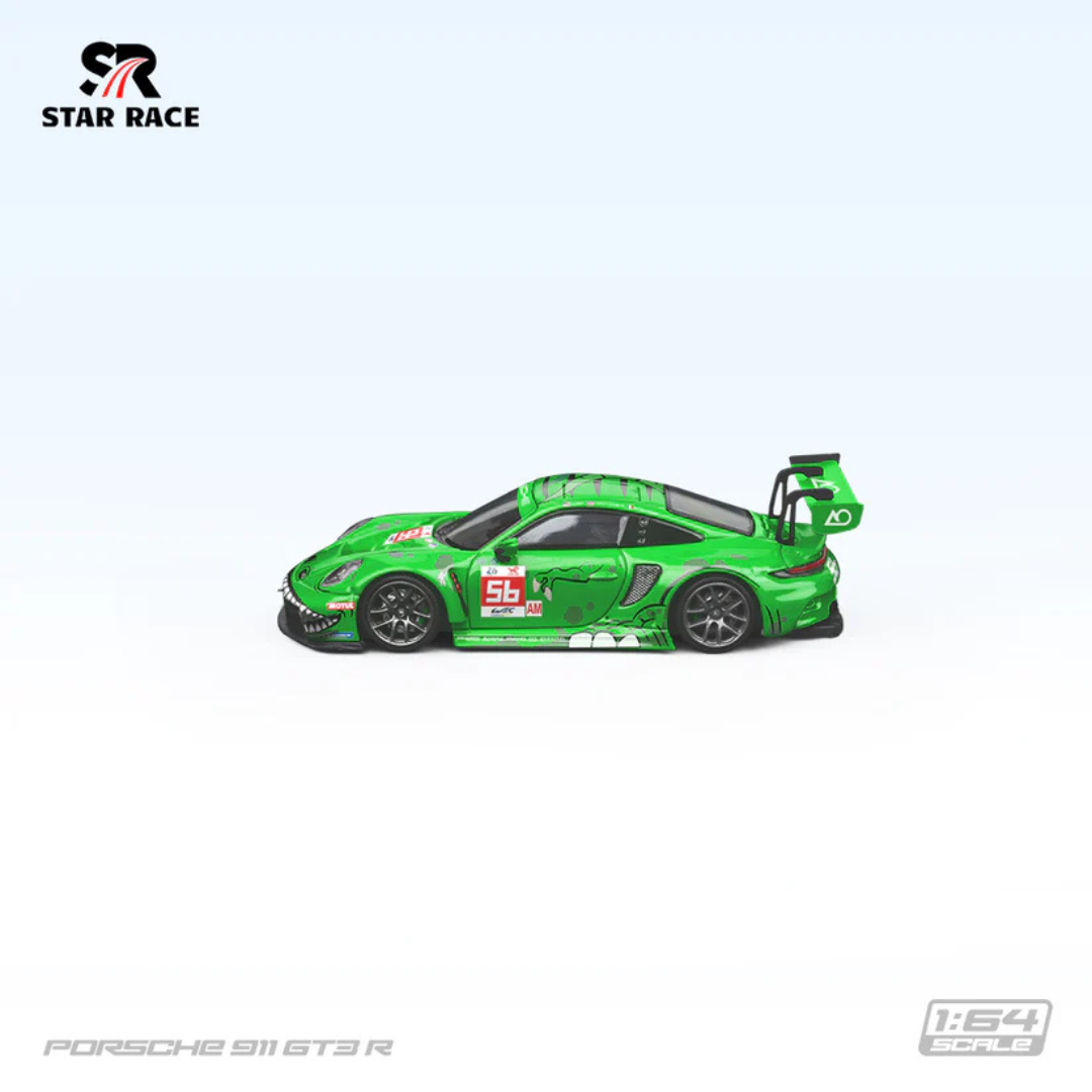 Star Race Porsche 911 GT3 R "Rexy" Green #56 AO Racing 1:64 Diecast Motorsport Car - SR64019