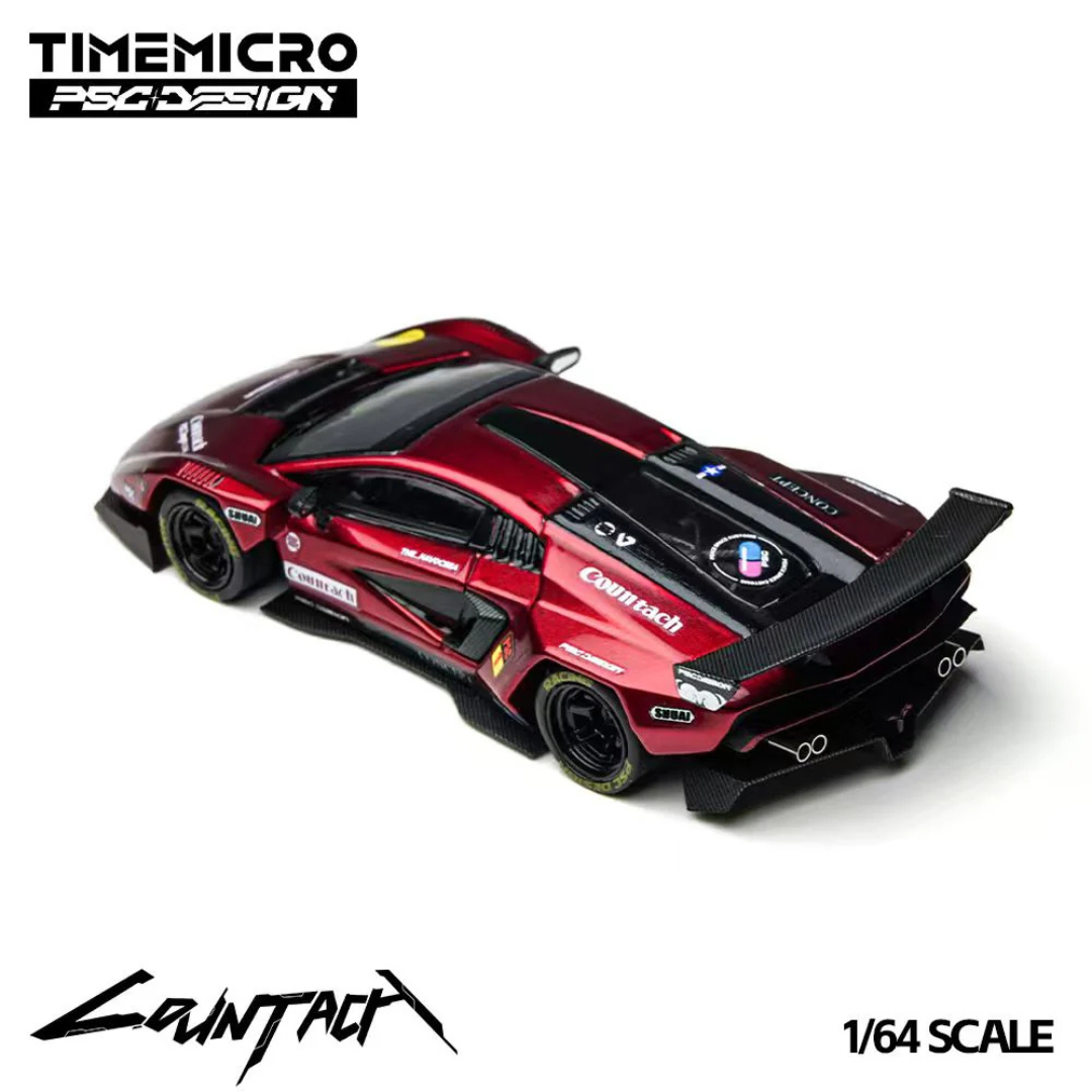 Time Micro x PSC Design Countach "V" Scarlet Red - TM647705