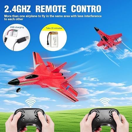 Premium SU-27 Lightning II RC Jet | 1:18 Scale Aircraft Model | LED Night Flying