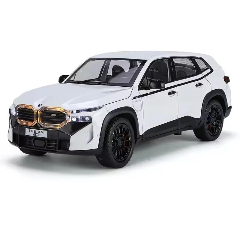 BMW XM 1:24 Scale Diecast Metal Toy Car Model – Premium White SUV with Opening Doors & Detailed Interiors