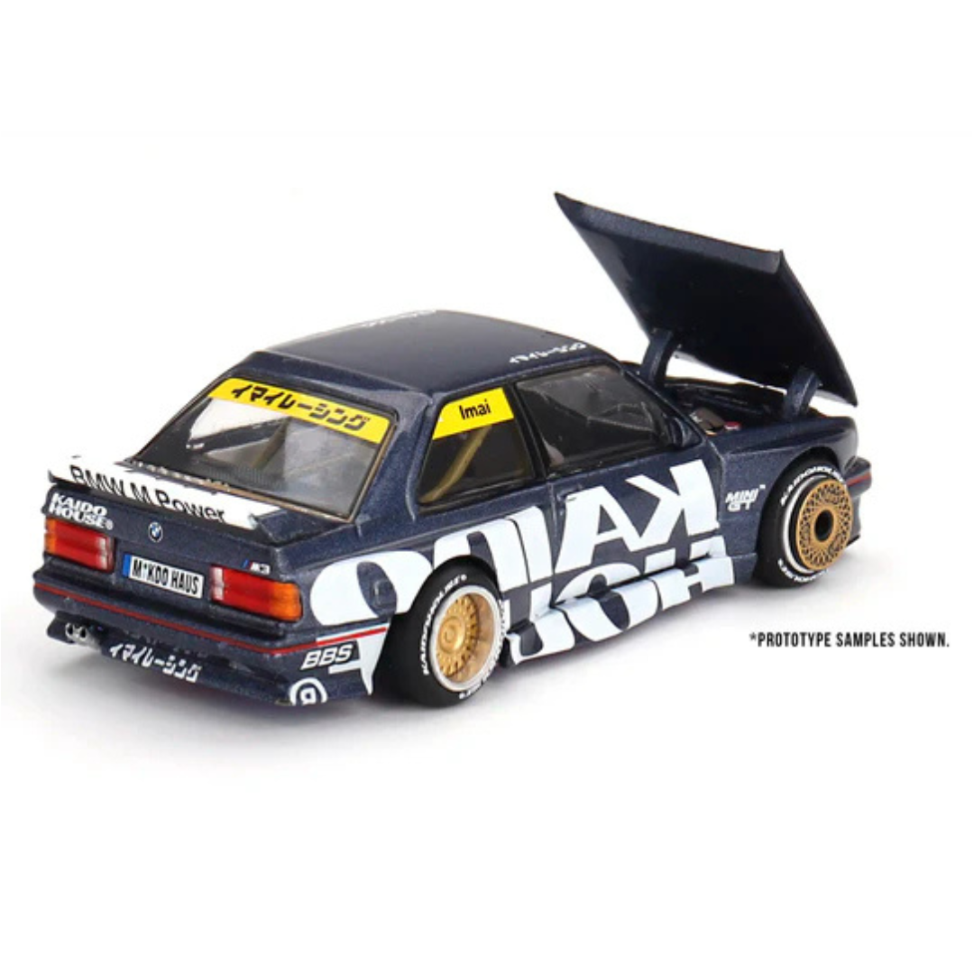 Kaido House x Mini GT BMW M3 (E30) Kaido Works V1 1:64 Diecast Widebody Car - KHMG154