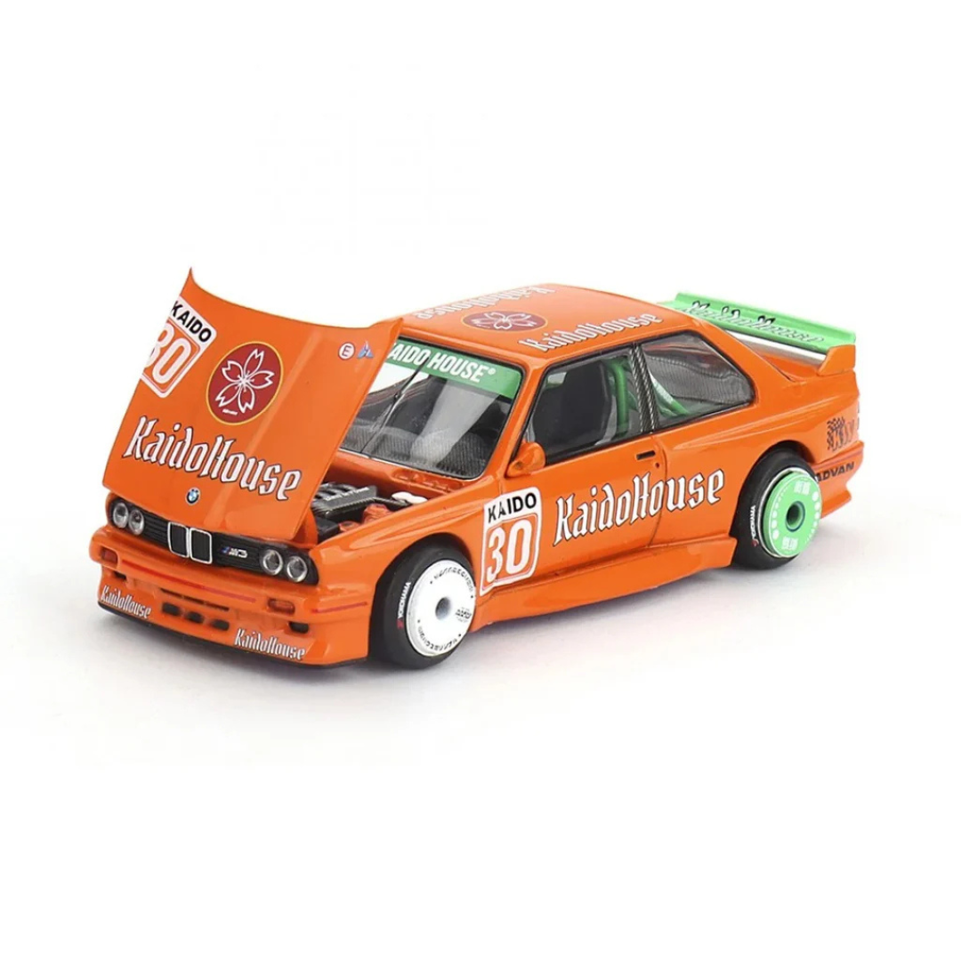 Kaido House x Mini GT BMW M3 (E30) Kaidohaus V1 Orange 1:64 Diecast Widebody Car - KHMG177