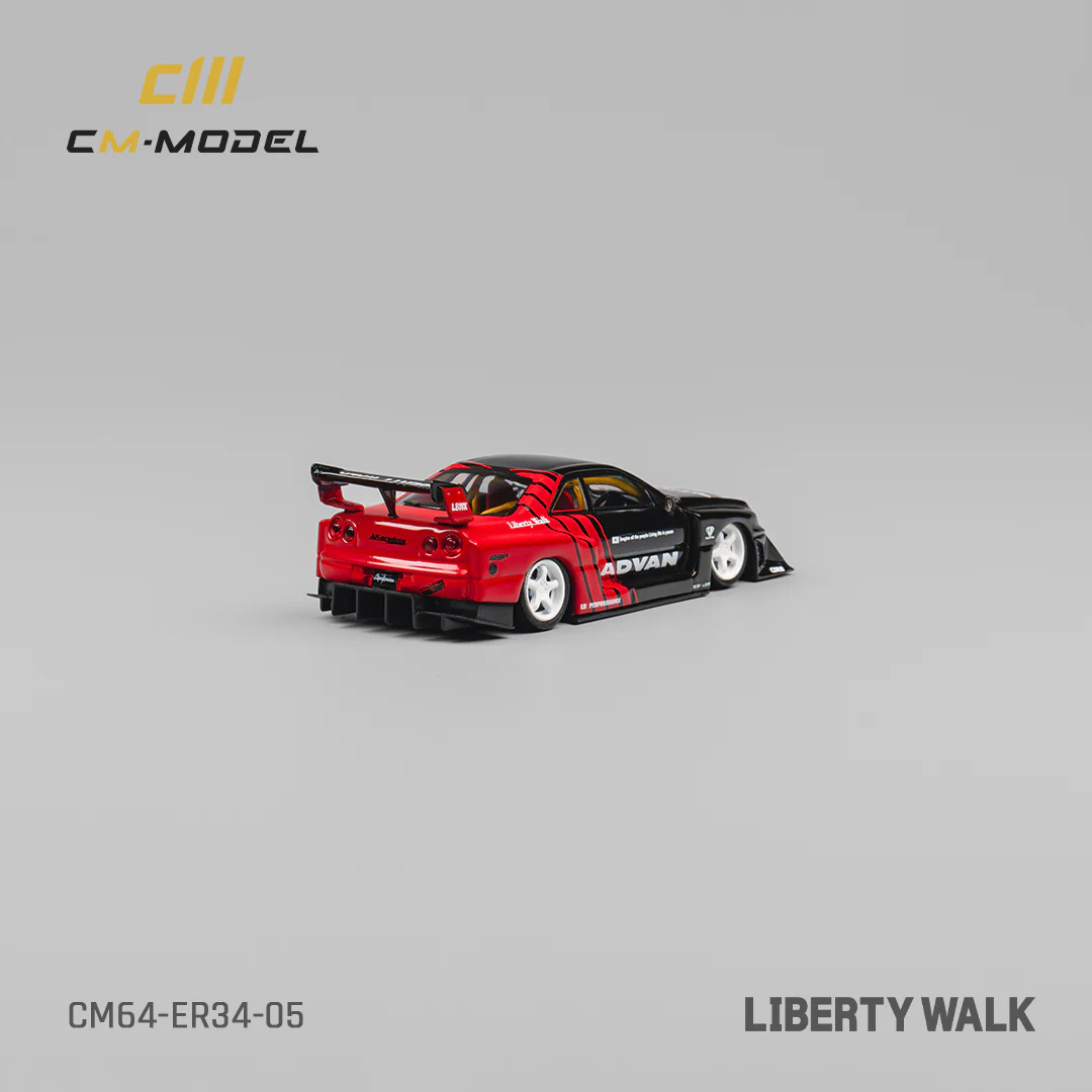 CM-Model Nissan Skyline ER34 Liberty Walk Advan Livery – CM64-ER34-05
