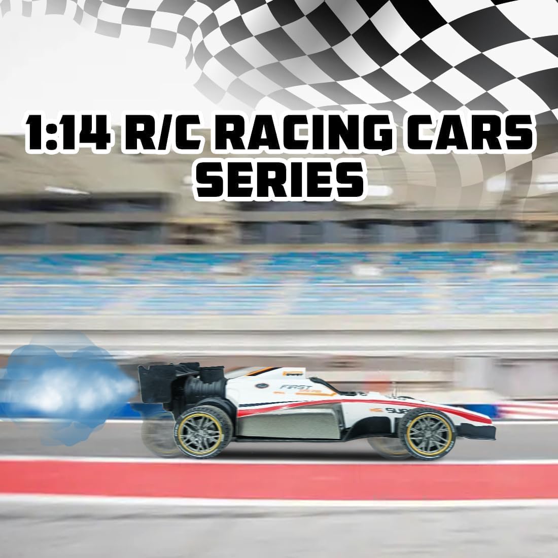1:14 RC Formula Racing Car with Spray Exhaust, LED Lights & High-Speed Remote Control – Premium Racing RC Toy Car
