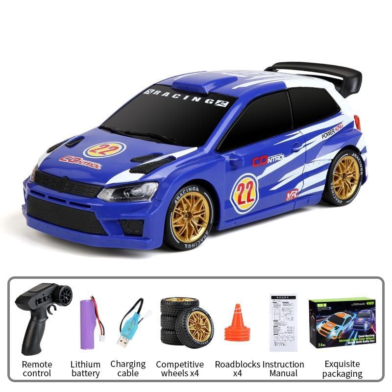 Racing Style 4WD RC Drift Toy Car with Remote Control – 1:16 Scale Sports Racing Model for Kids