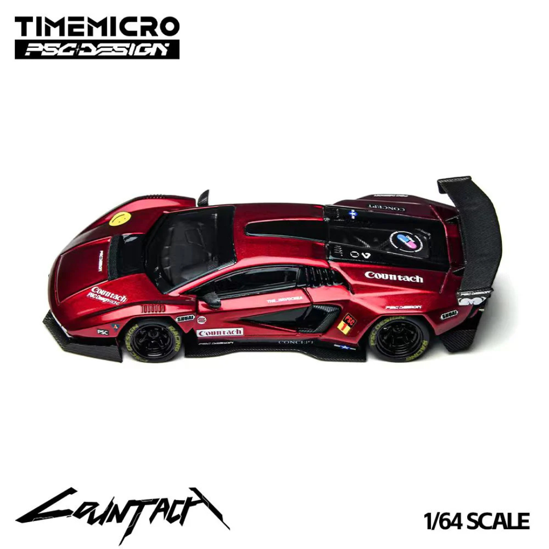 Time Micro x PSC Design Countach "V" Scarlet Red - TM647705