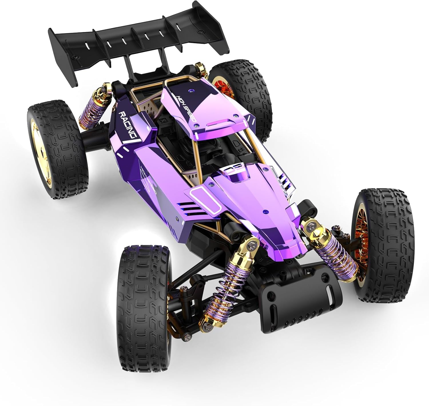 SULONG Fast Dragon 1:14 Purple High-Speed Alloy RC Car – Diecast Metal Drift Buggy with 2.4G Remote Control (Purple Edition)