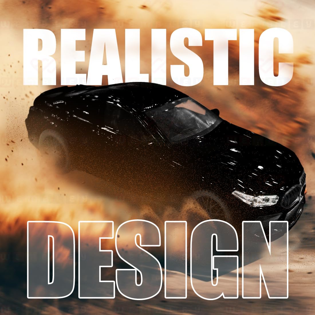 Premium BMW M8 Coupe Diecast Model Car – 1:32 Scale Metal Toy Car with Lights, Sound & Opening Doors