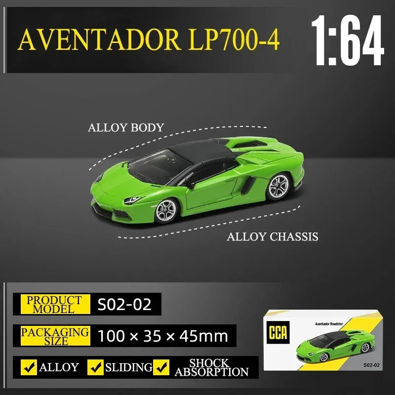 Lamborghini Aventador LP700-4 1:64 Scale Diecast Alloy Sports Car – CCA Model