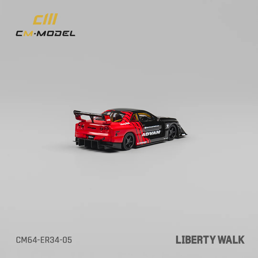 CM-Model Nissan Skyline ER34 Liberty Walk Advan Livery – CM64-ER34-05