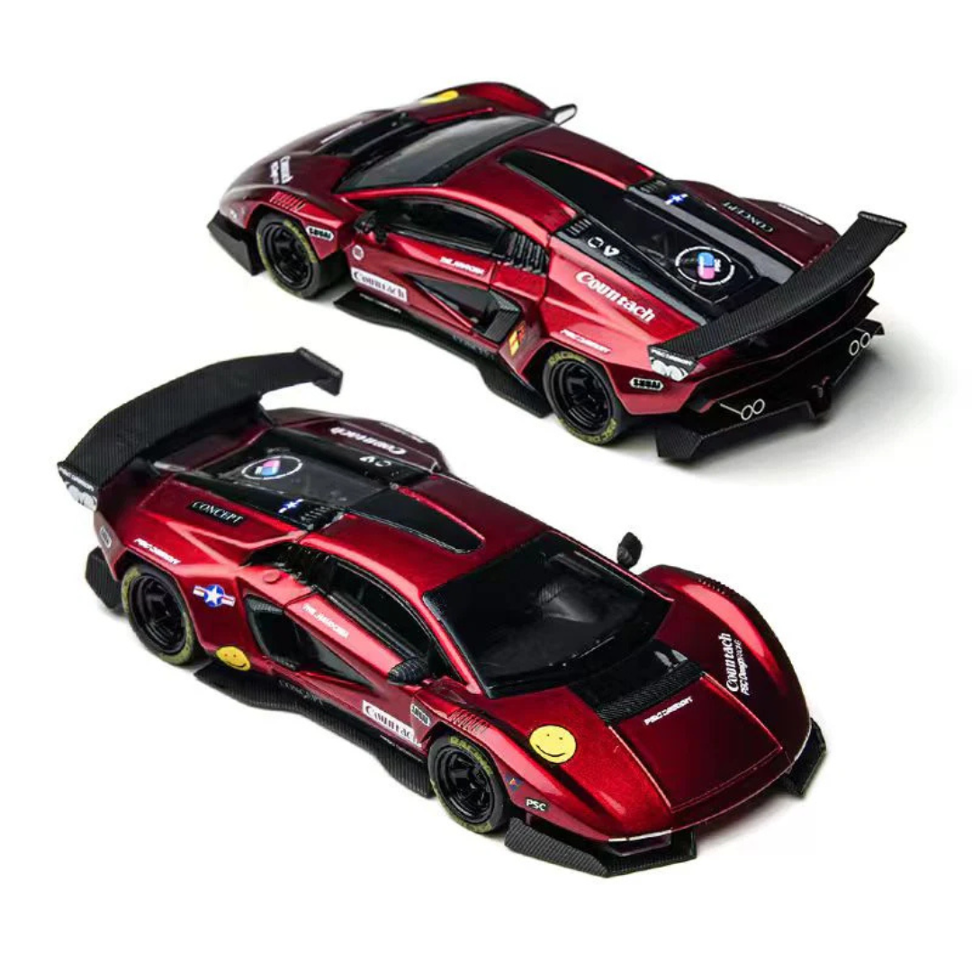 Time Micro x PSC Design Countach "V" Scarlet Red - TM647705