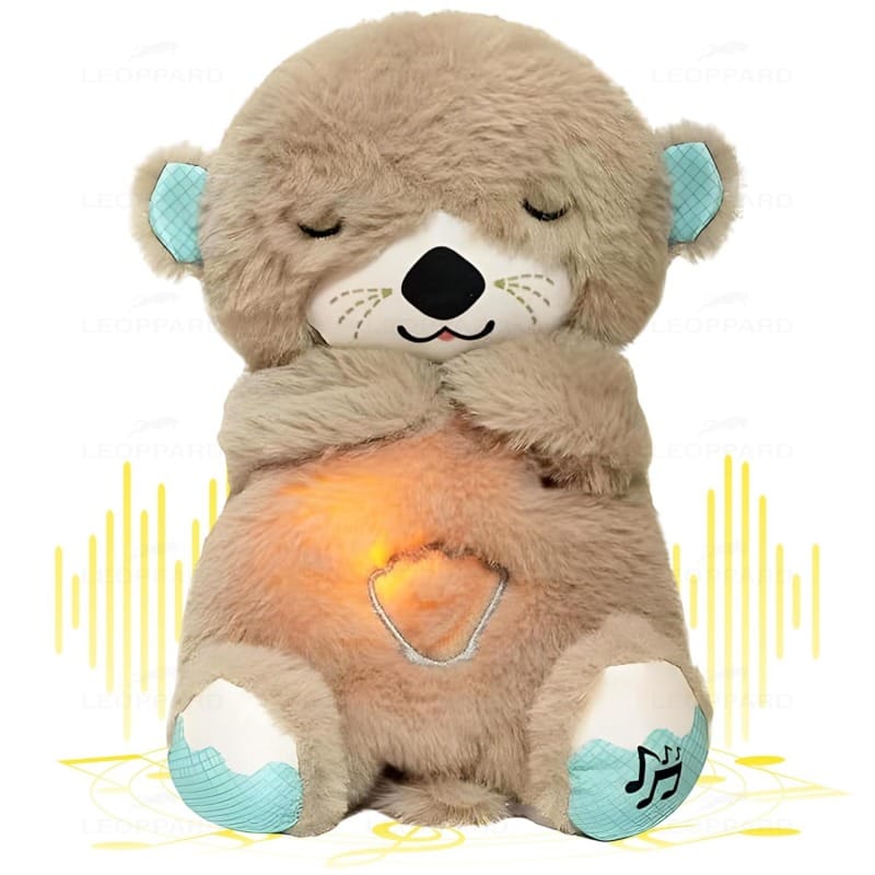 Premium Light-Up Musical Soothing Plush Breathing Teddy Toy – Baby Sleep Comfort Toy with Warm Glow & Soft Fur