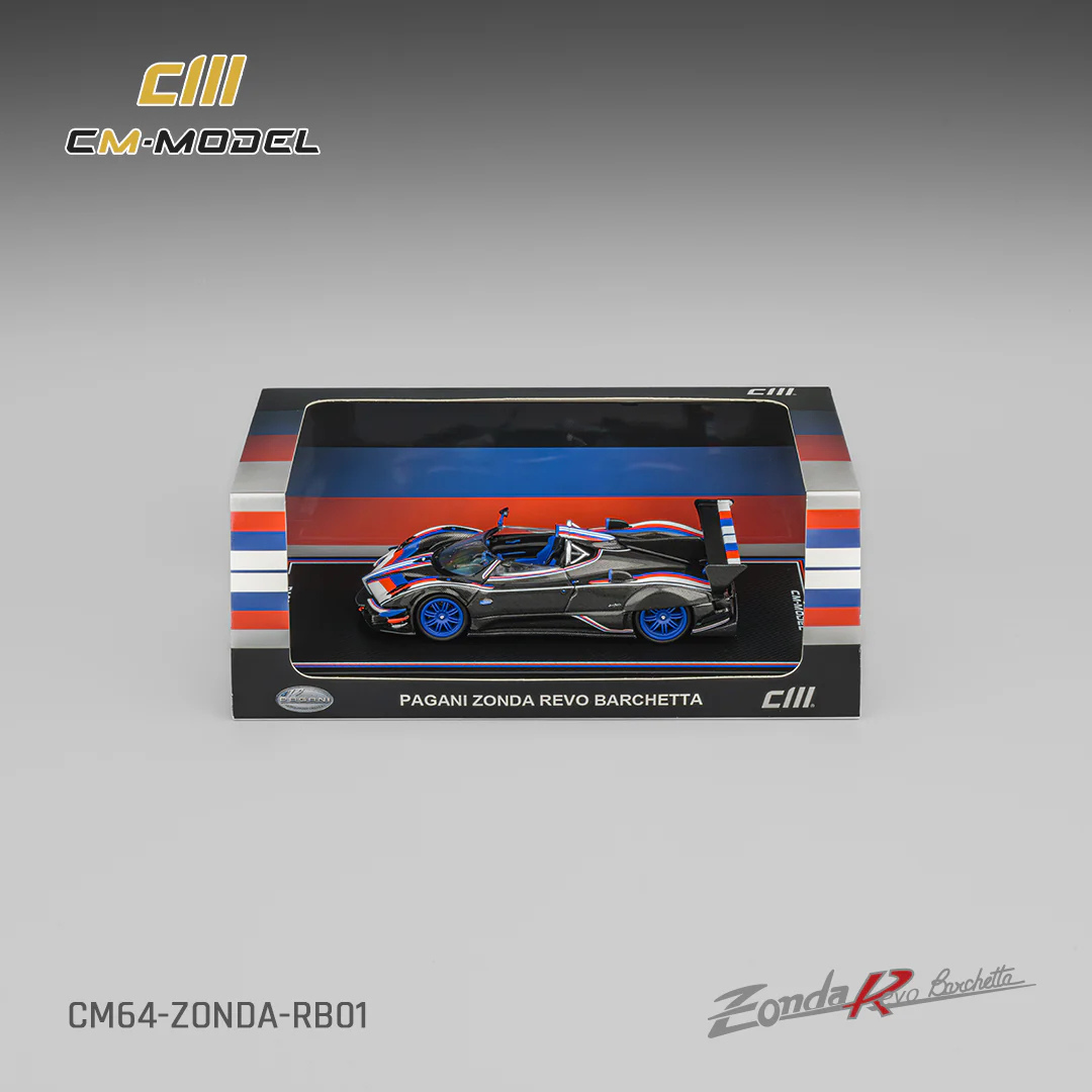 CM-Model Pagani Zonda Revo Barchetta Carbon Fiber Livery - CM64-ZONDA-RB01