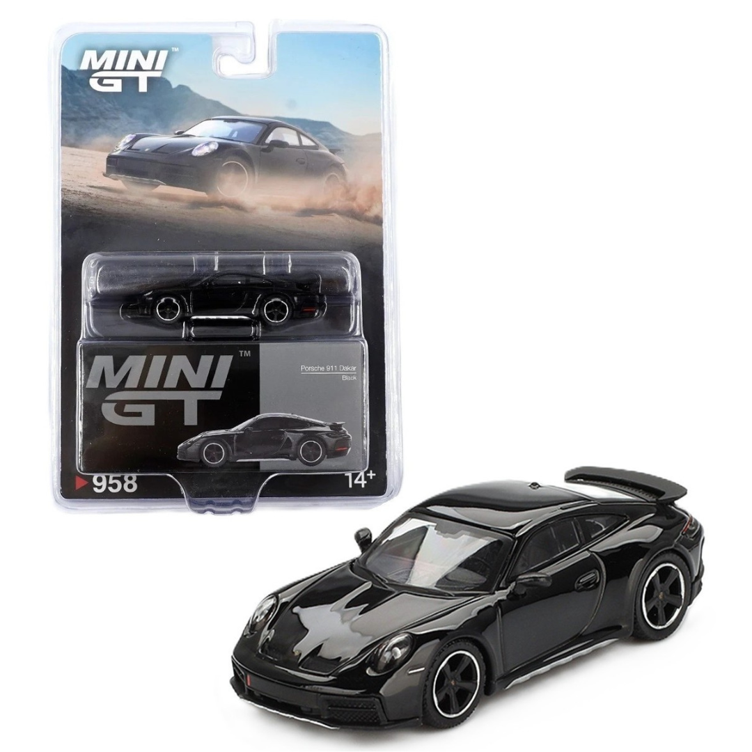 Mini GT Porsche 911 Dakar Black (LHD) - MGT00958-BL - Blister Version (Imported)