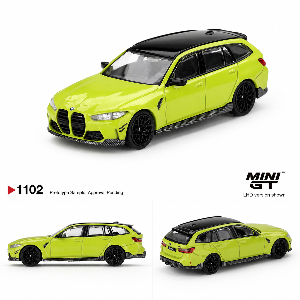 MINI GT BMW M3 Touring (G81) Isle of Man Green - Blister Version #1102