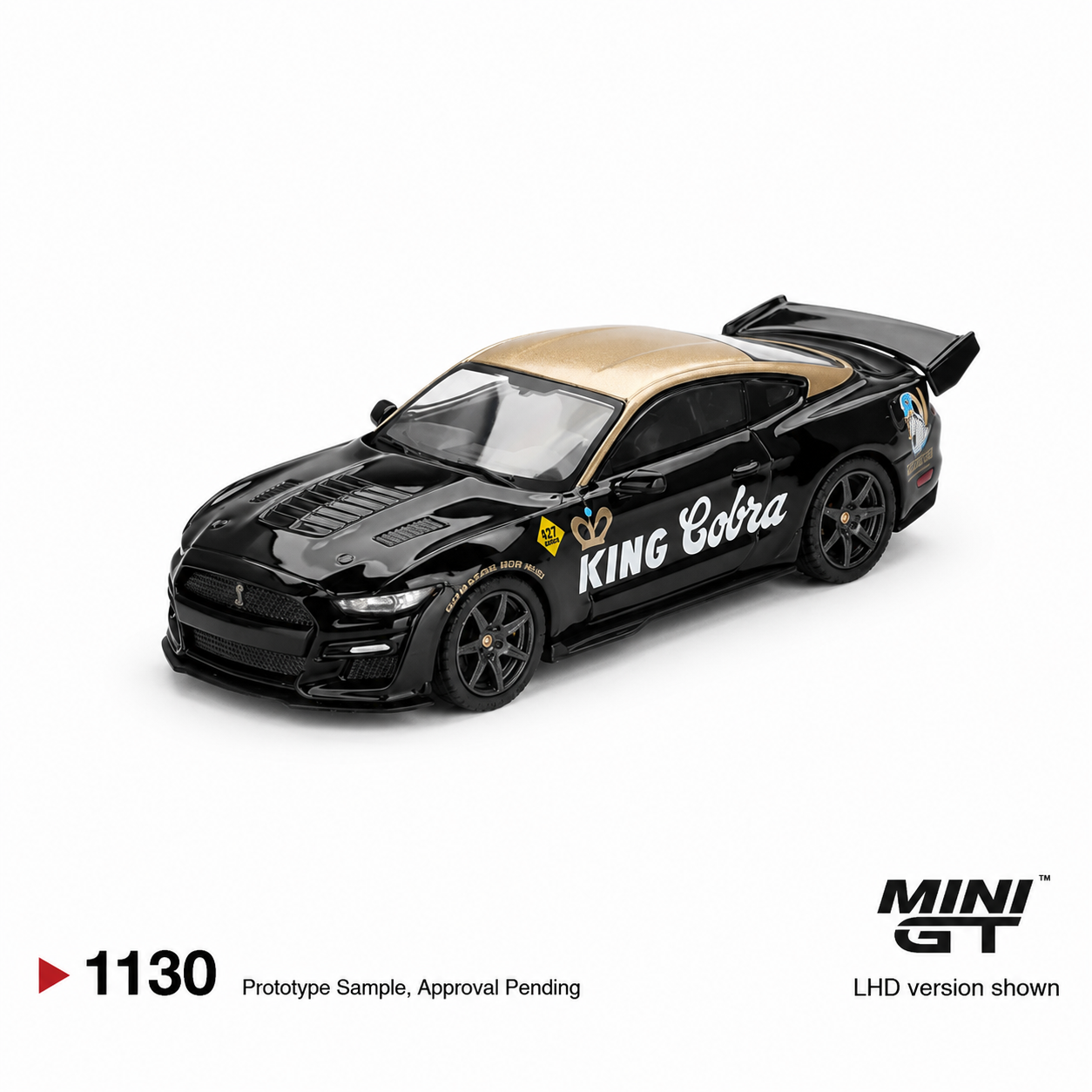 MINI GT Shelby GT500 Dragon Snake Concept Black/Gold - Blister Version #1130