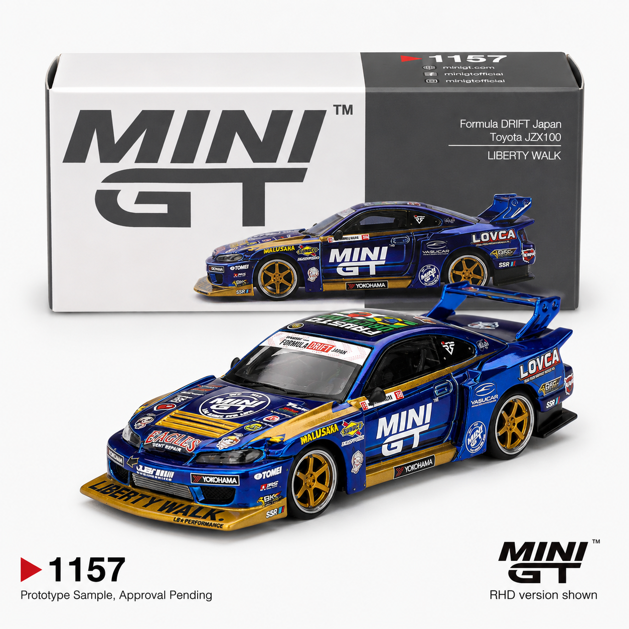 MINI GT Nissan Silvia S15 LB-Super Silhouette Formula Drift Japan - Box Version #1157