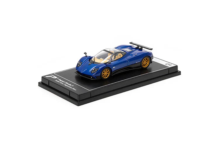 PosterCars Pagani Zonda F Argentina Blue 1:64 Scale Diecast Alloy Hypercar