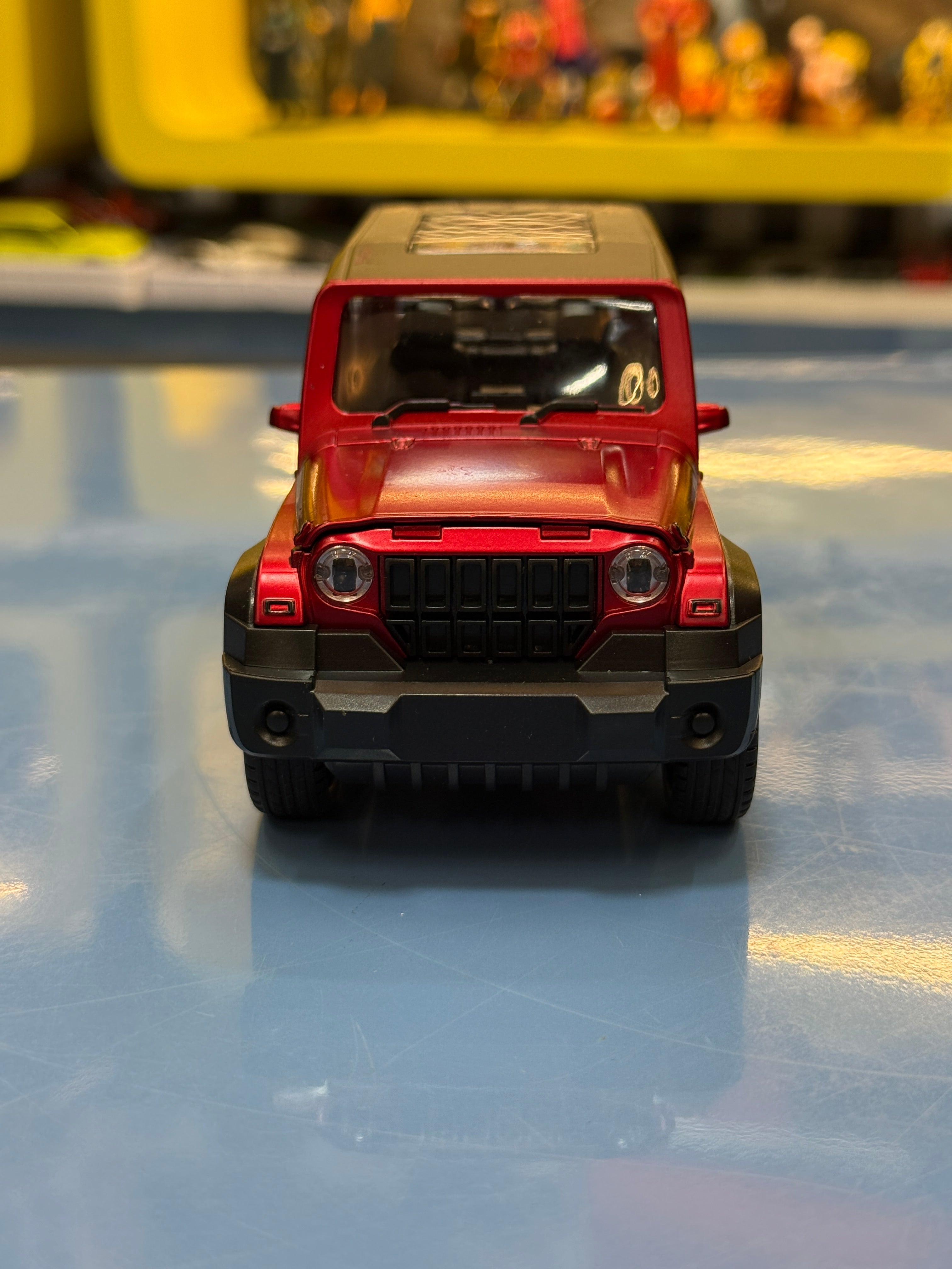Mahindra Thar 4x4 1:32 Scale Premium Diecast Metal Toy Car Model with Opening Doors & Bonnet (Red)