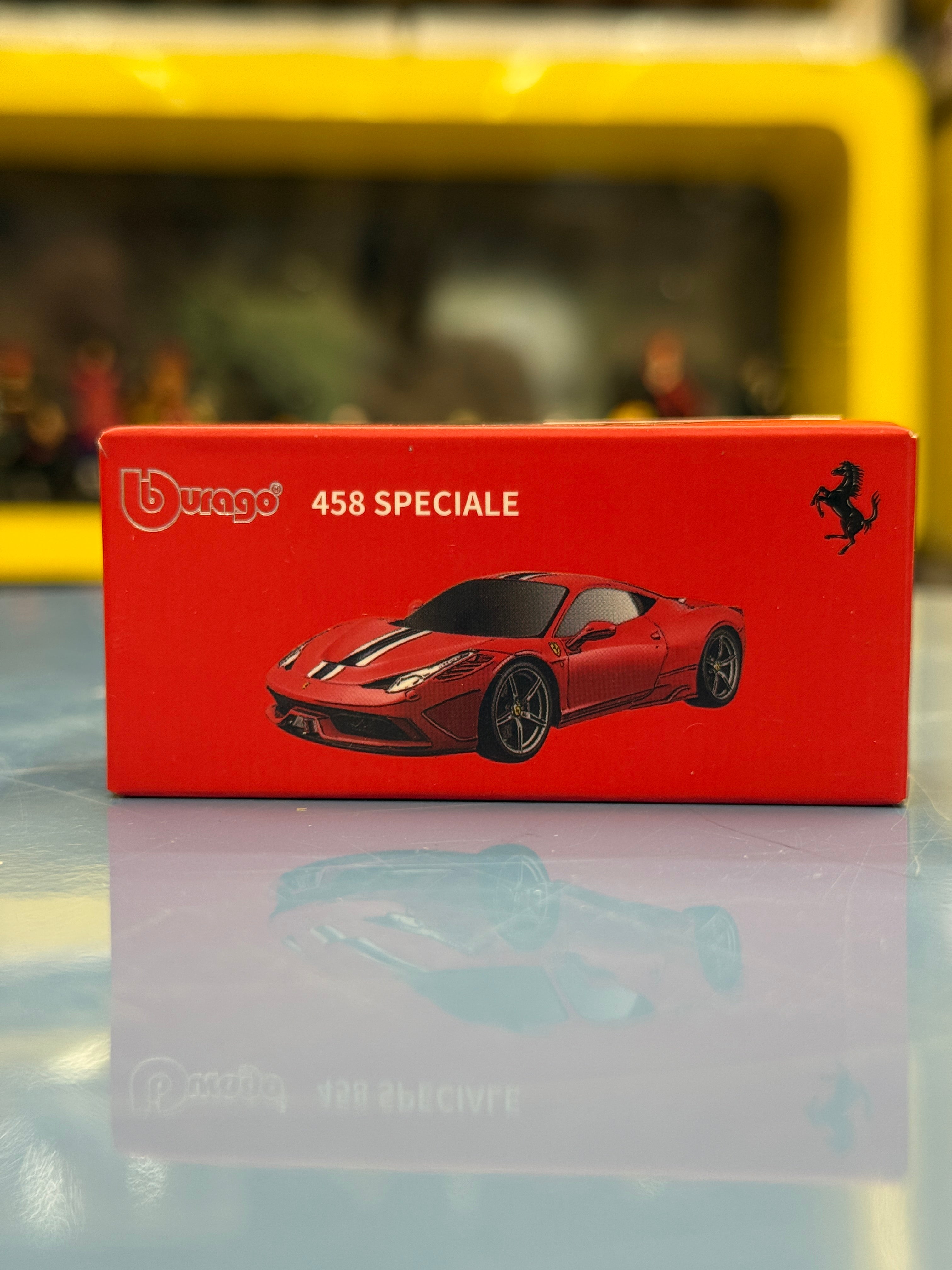 Bburago Ferrari 458 Speciale Diecast Metal Toy Car – Premium 1:64 Scale Sports Supercar Model