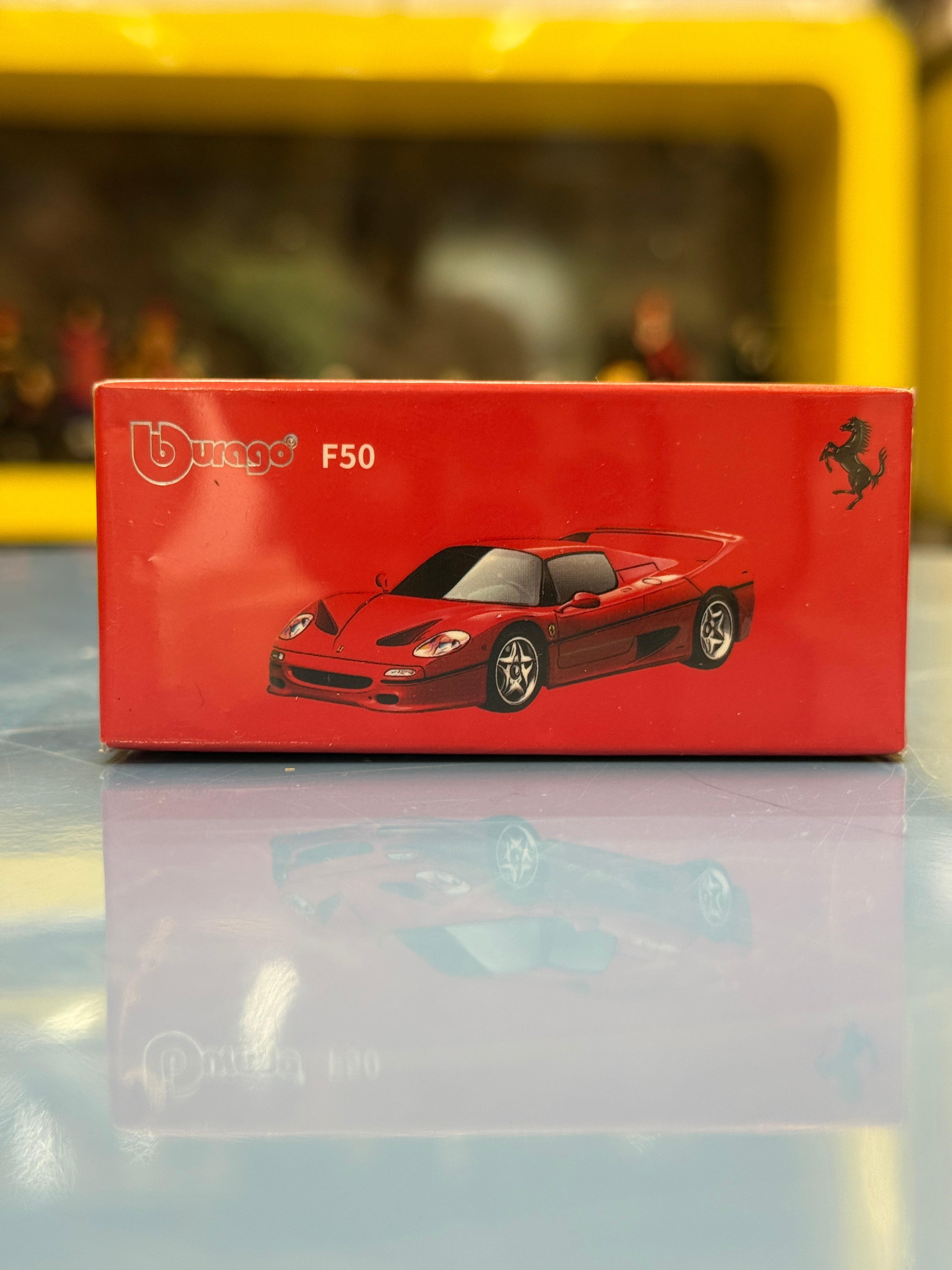 Bburago Ferrari F50 Diecast Metal Toy Car – Premium 1:64 Scale Supercar Model