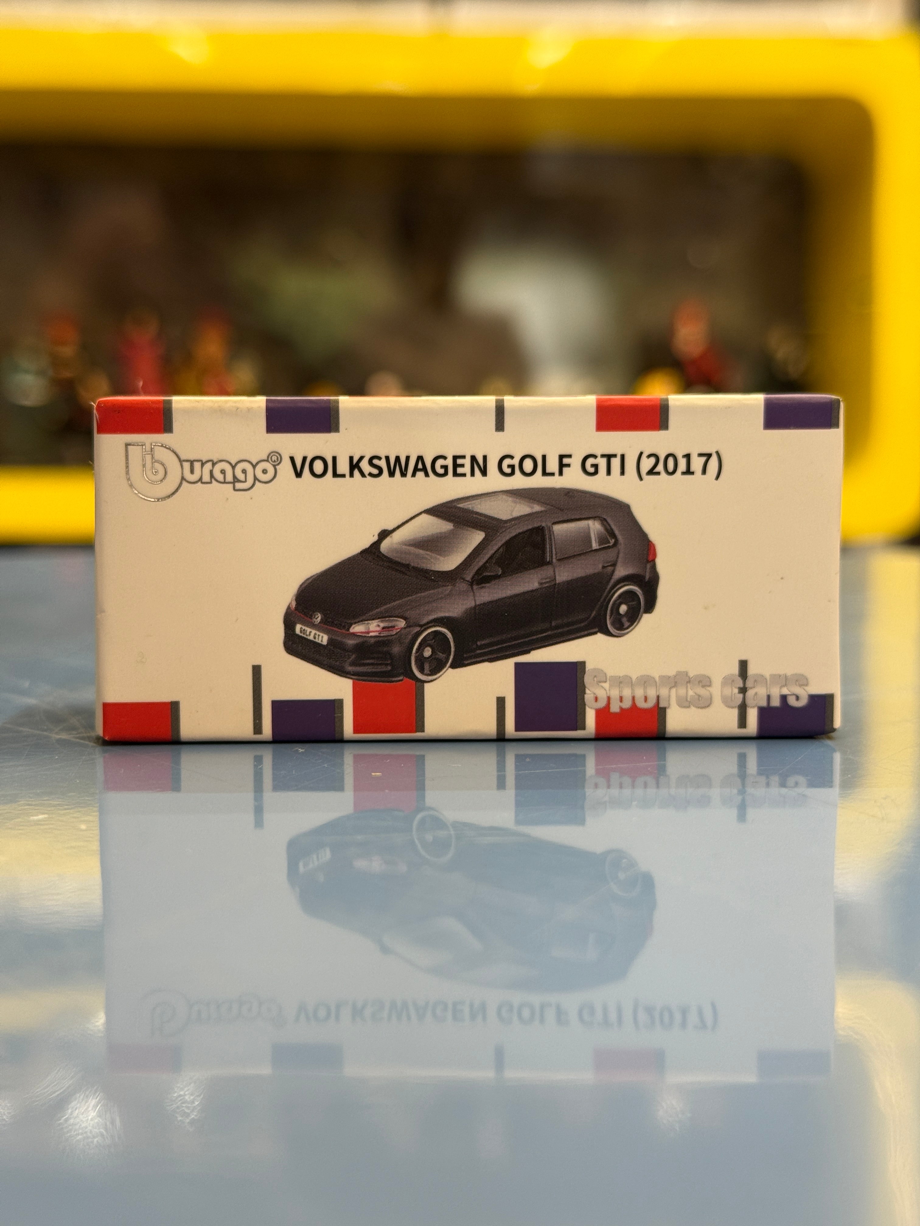Bburago Volkswagen Golf GTI (2017) Diecast Metal Toy Car – Premium 1:64 Scale Hot Hatch Model