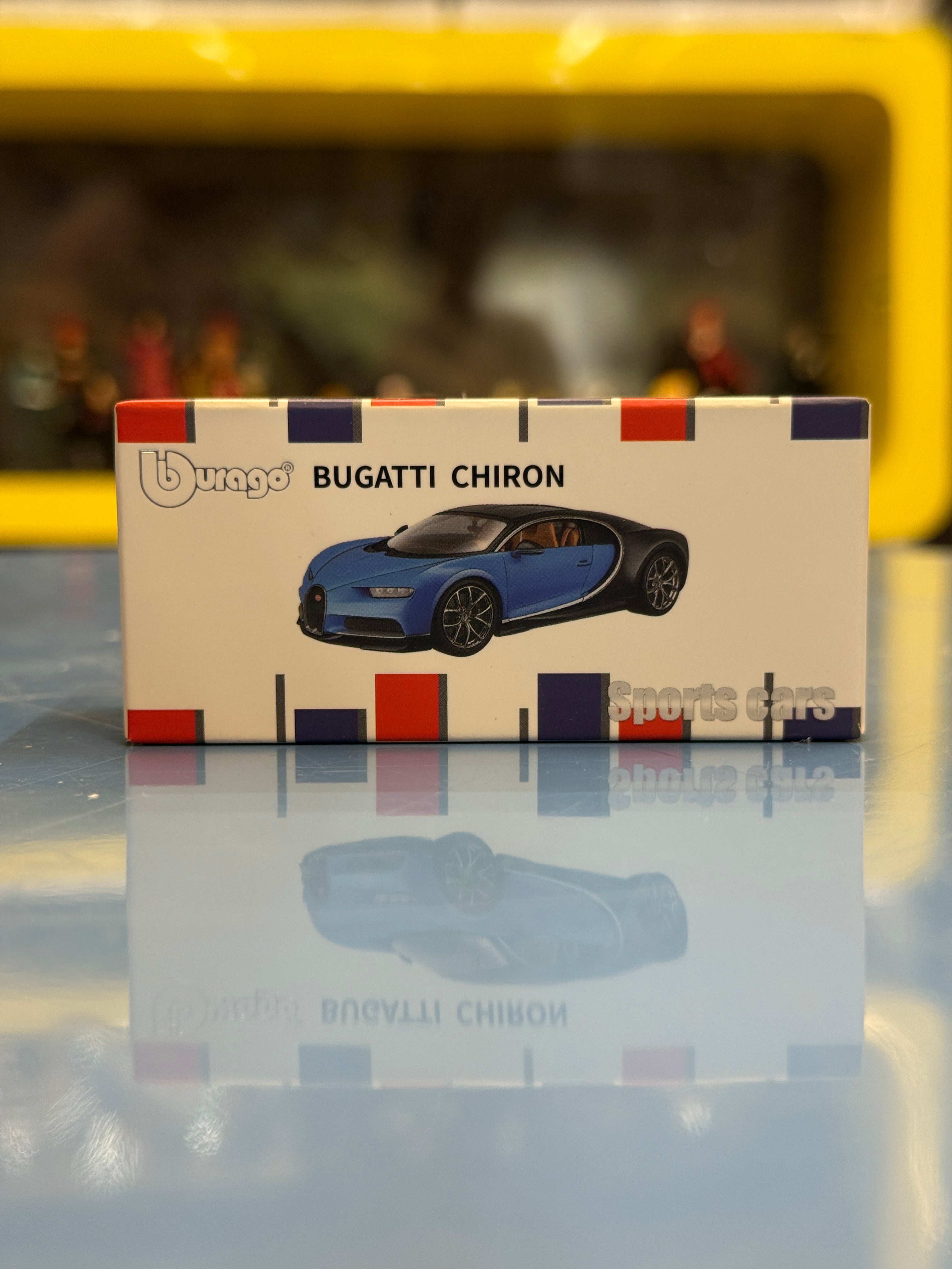 Bburago Bugatti Chiron Diecast Metal Toy Car – Premium 1:64 Scale Hypercar Model