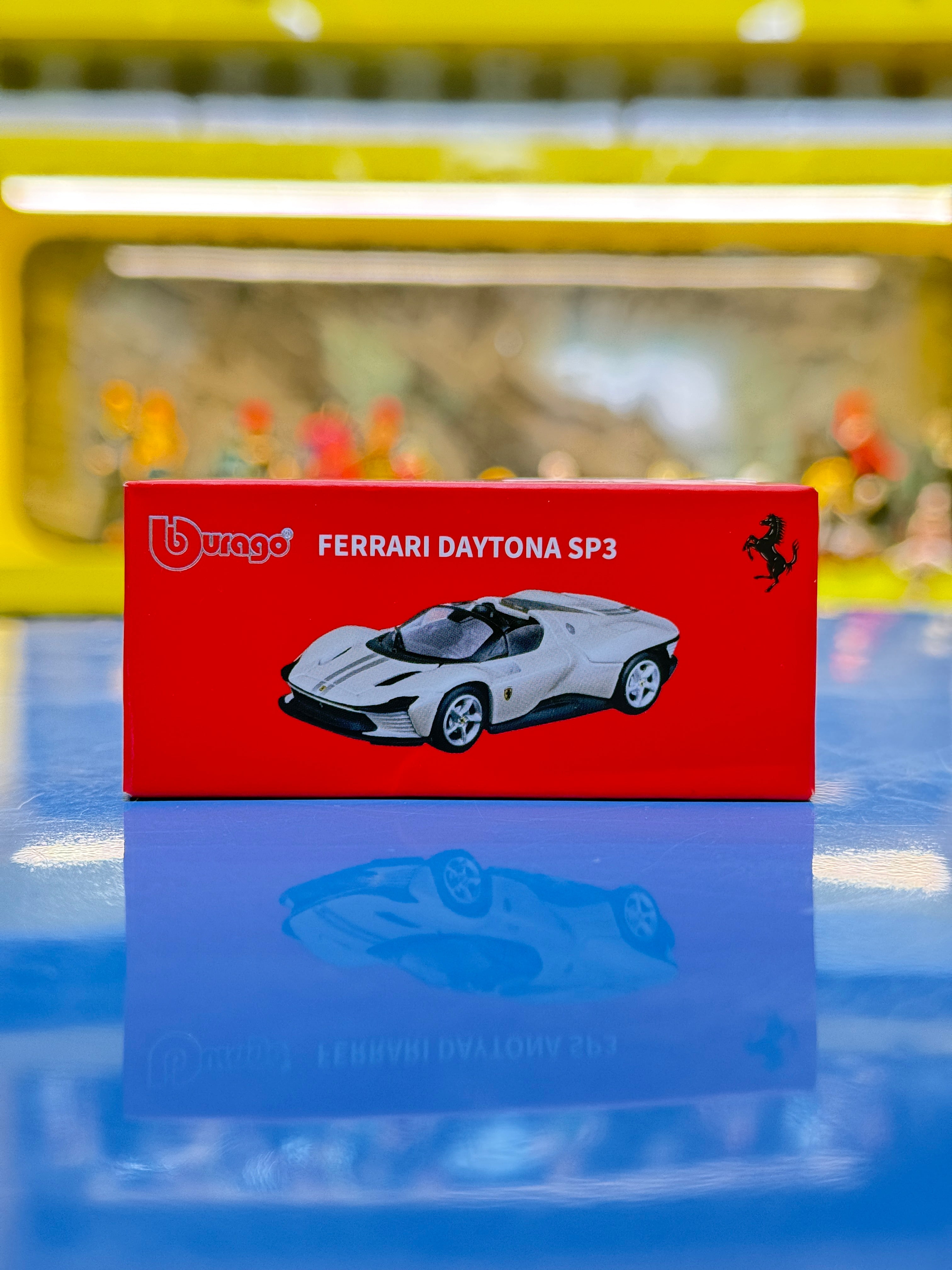 Bburago Ferrari Daytona SP3 1:64 Scale Diecast Metal Toy Car – Premium Sports Car Model for Kids & Collectors