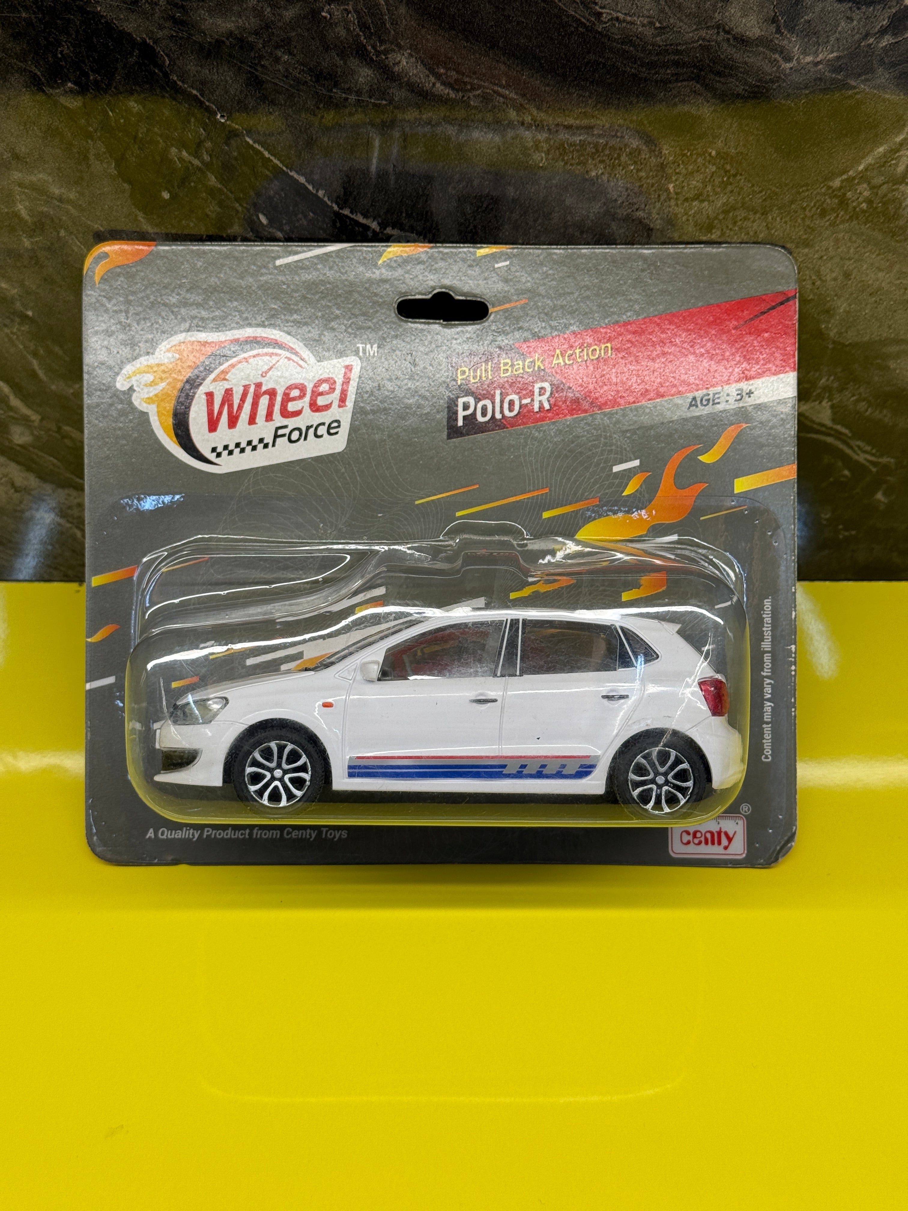 Centy Toys Volkswagen Polo Pull Back Action Toy Car – White