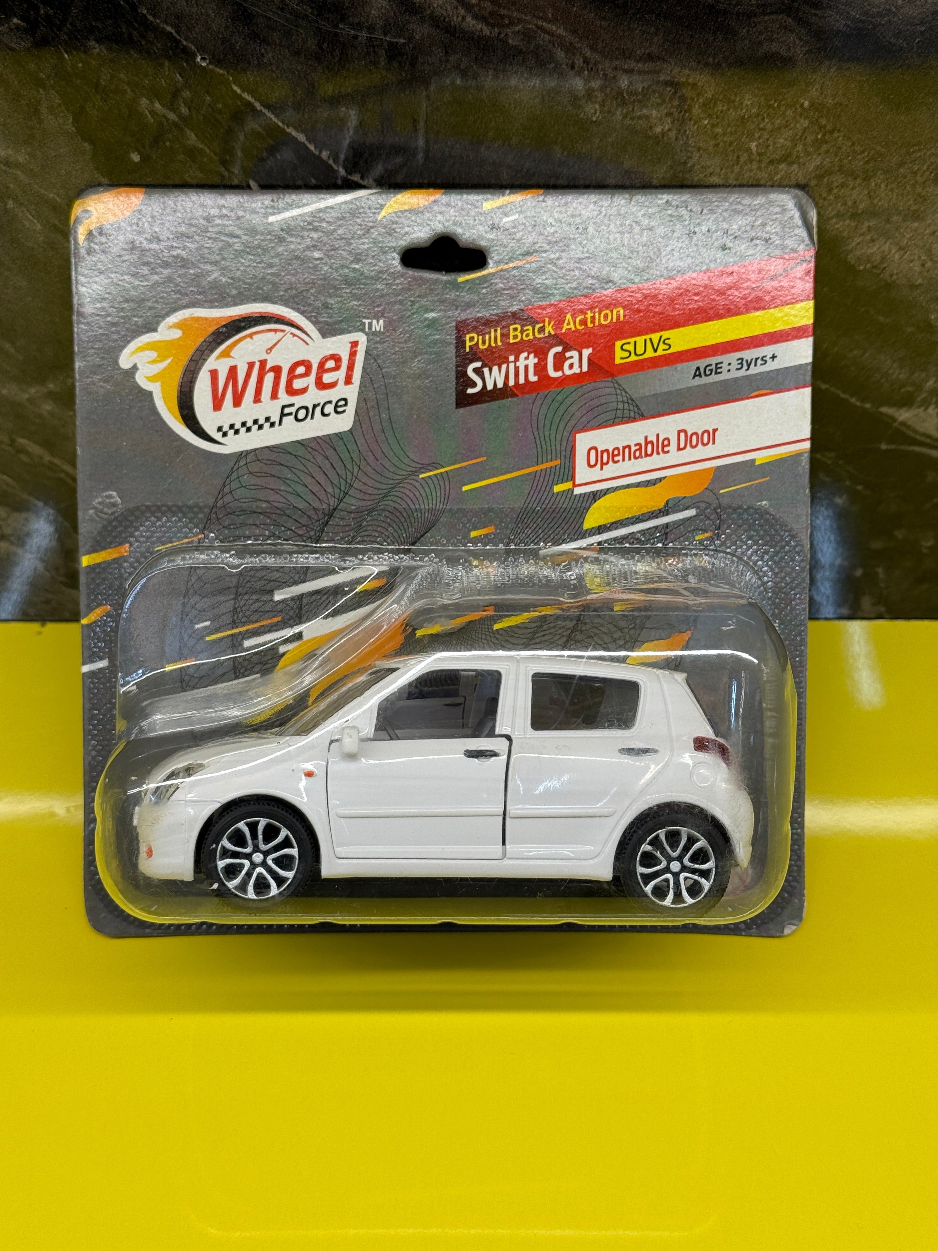 Centy Toys Maruti Suzuki Swift Pull Back Action Toy Car with Openable Doors – White