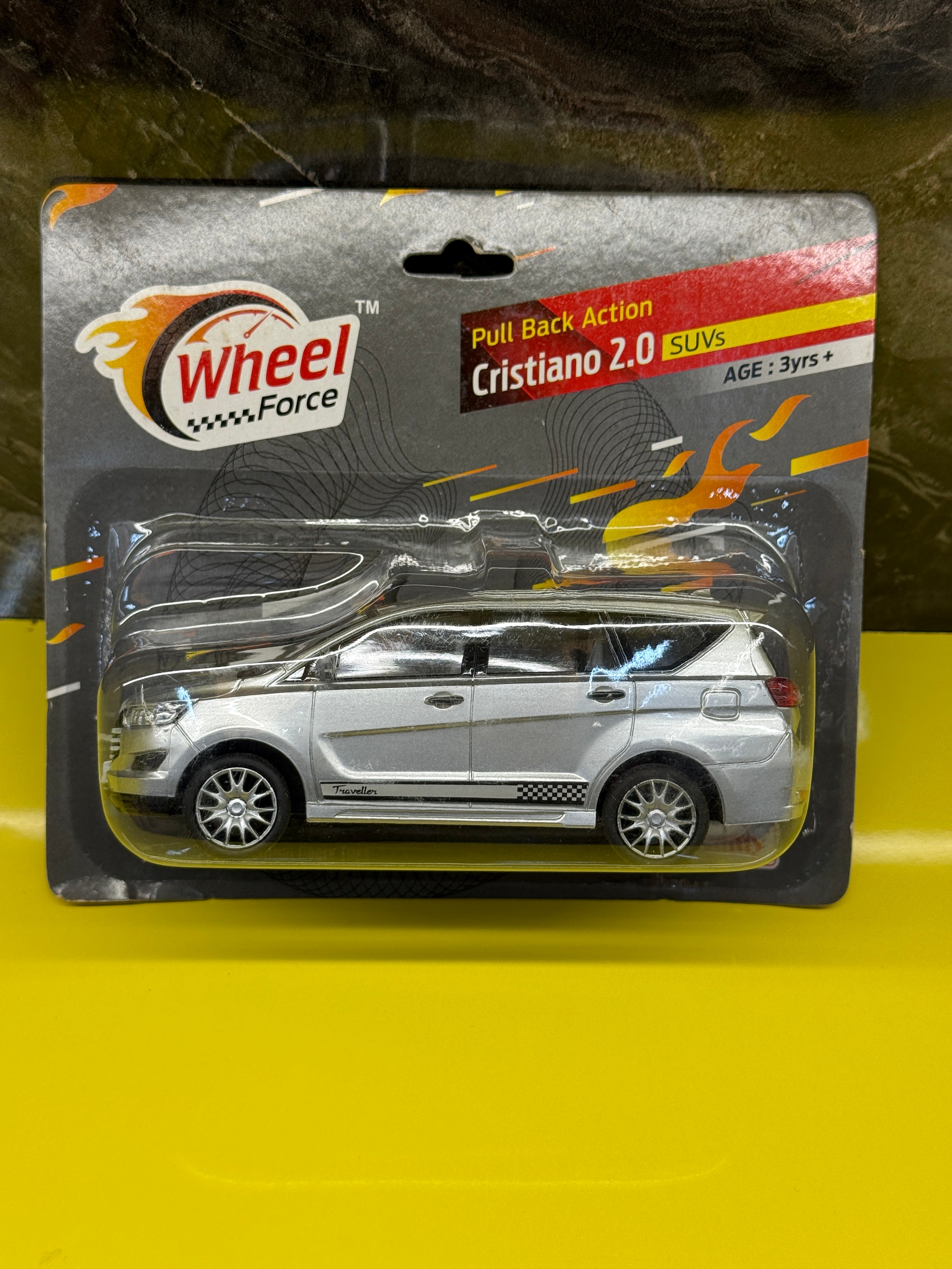 Centy Toys Toyota Innova Crysta Pull Back Action Toy Car – Silver SUV