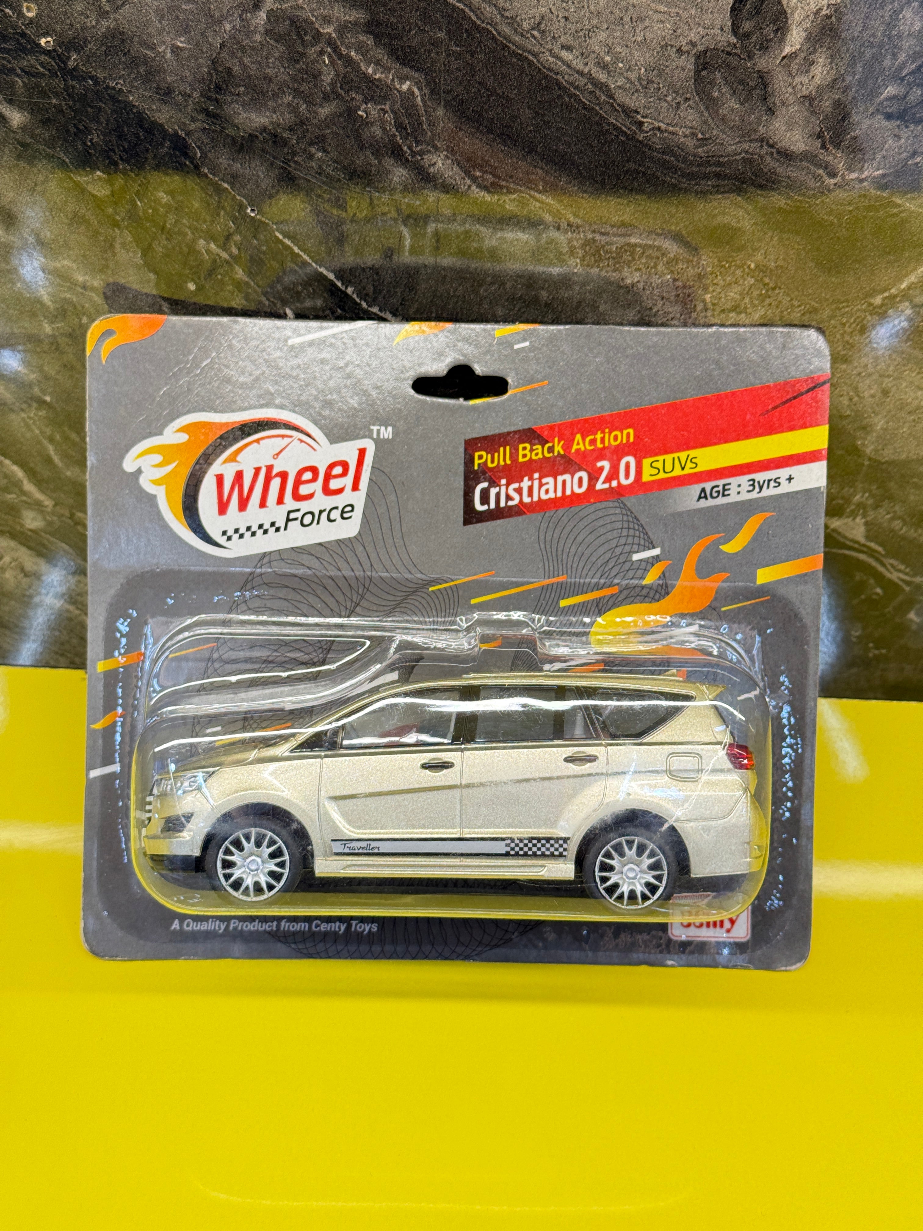 Centy Toyota Innova Crysta Gold Pull Back Action Plastic Toy Car