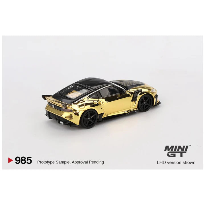 MINI GT 1:64 Nissan Z VeilSide FFZ400 Gold Chrome Diecast Model