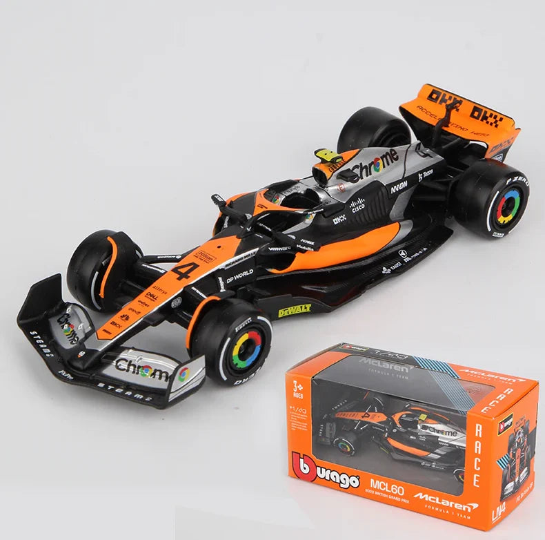 Bburago McLaren MCL60 #4 Formula Racing 1:43 Scale Diecast Metal Toy Car Model