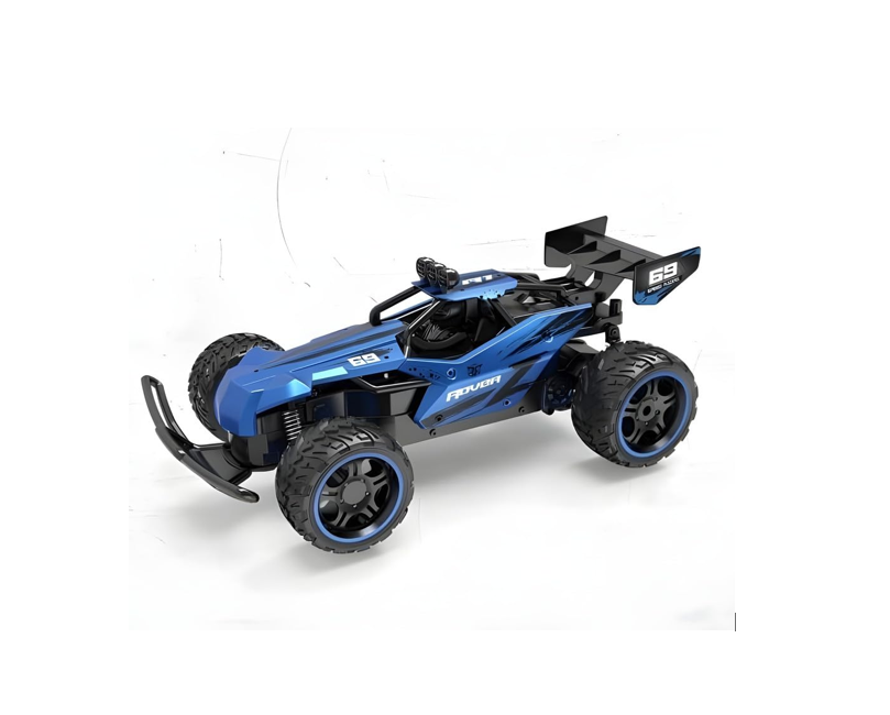 High-Speed RC Buggy Car – 1:14 Scale Off-Road Racing Remote Control Car with Shock Absorbers & Rubber Tyres (Blue)