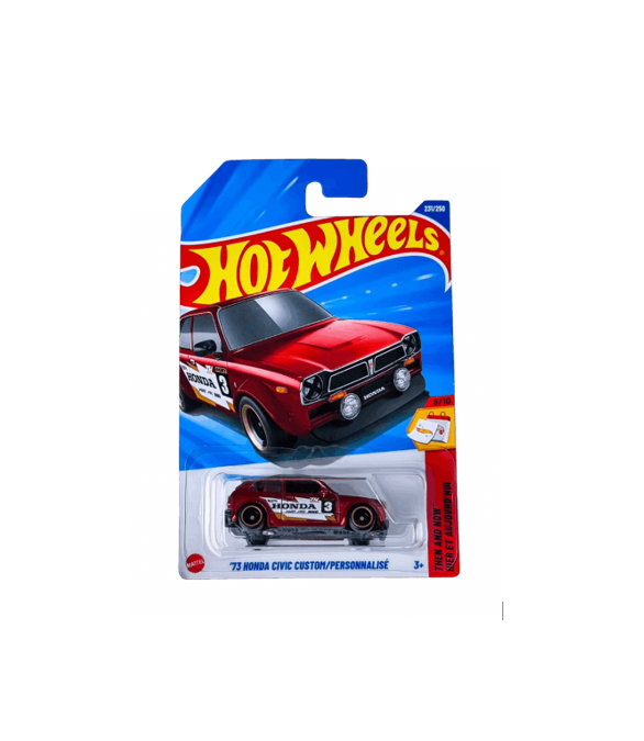 Hot Wheels ’73 Honda Civic Custom Super Treasure Hunt – Premium Diecast Metal Toy Car (1:64 Scale)