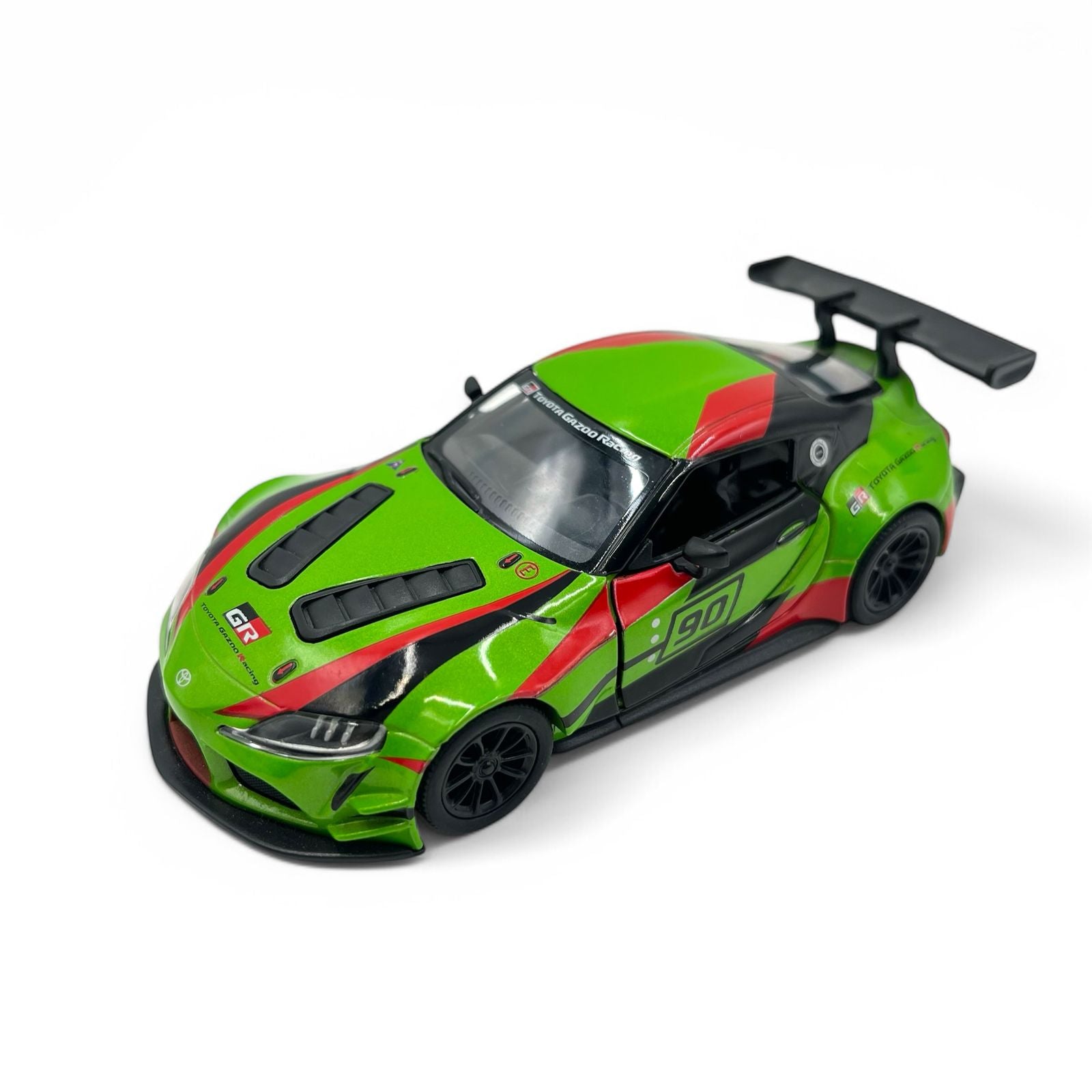 Premium Toyota GR Supra GT4 Diecast Model Car – 1:36 Scale Metal Racing Toy Car with Opening Doors