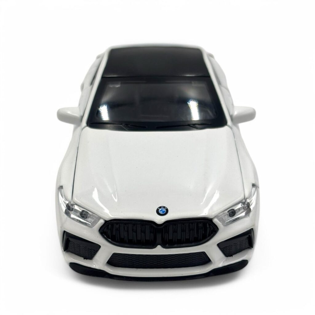 Premium BMW M Series Diecast Metal Toy Car – 1:32 Scale Pull-Back Model with Opening Doors (White)