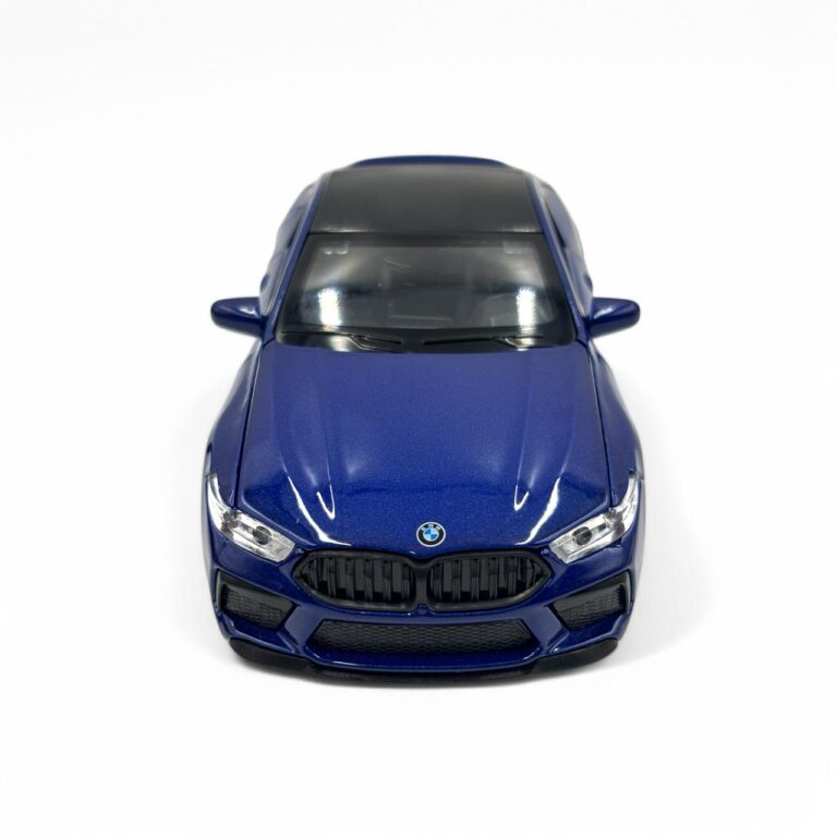 Premium BMW M8 Coupe 1:36 Scale Diecast Metal Toy Car with Lights, Sound & Pull-Back Action