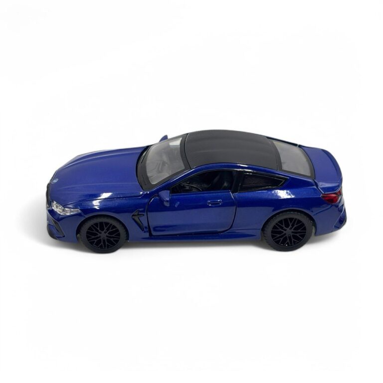 Premium BMW M8 Coupe 1:36 Scale Diecast Metal Toy Car with Lights, Sound & Pull-Back Action