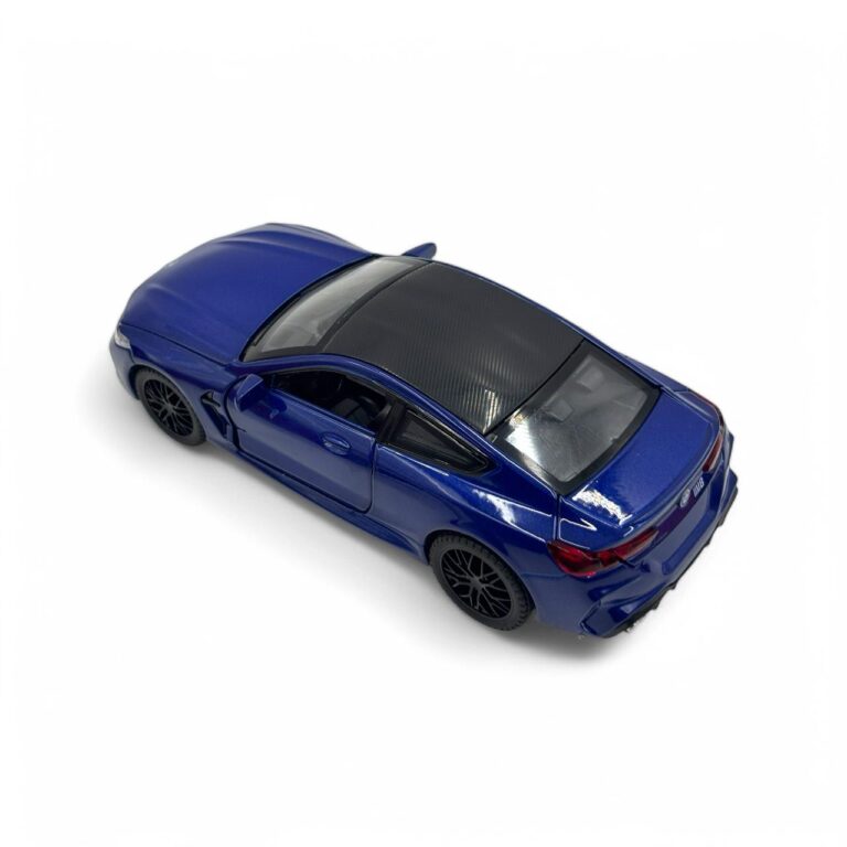 Premium BMW M8 Coupe 1:36 Scale Diecast Metal Toy Car with Lights, Sound & Pull-Back Action