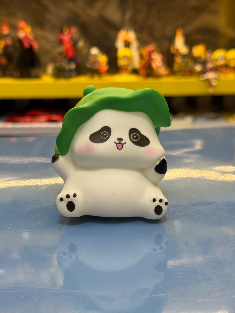 Cute Leaf-Panda LED Night Lamp for Kids – Soft Glow Silicone Bedside Light Toy (Premium Quality)