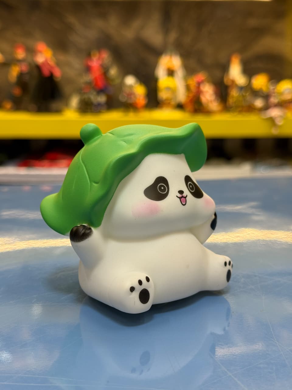 Cute Leaf-Panda LED Night Lamp for Kids – Soft Glow Silicone Bedside Light Toy (Premium Quality)