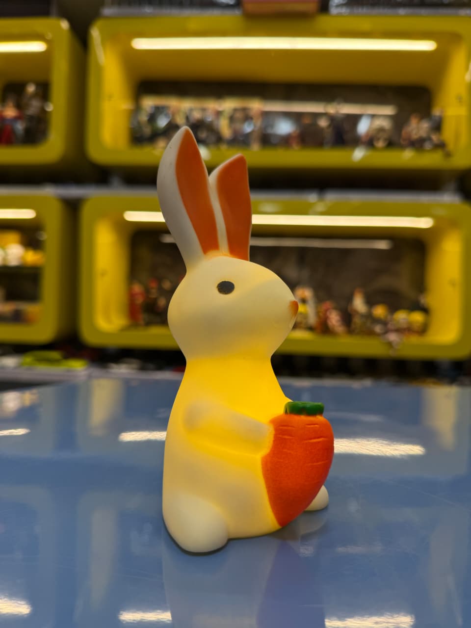 Cute Bunny LED Night Lamp for Kids – Soft Glow Silicone Bedside Light Toy (Carrot Holding Design, Premium Quality)