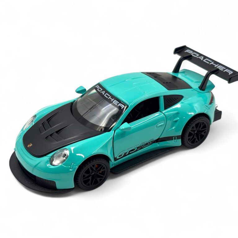 Premium Porsche 911 GT3 Diecast Model Car – 1:32 Scale Metal Toy Car with Pullback Action
