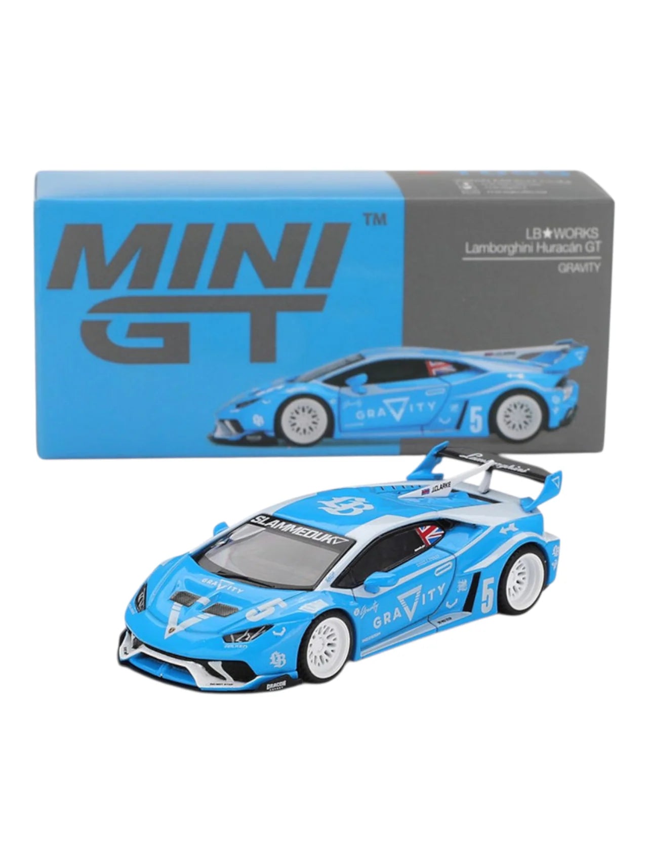 MINI GT 1:64 Lamborghini Huracán GT3 EVO “GRAVITY” Race Car Diecast Model